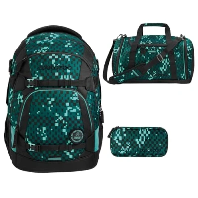 Abbildung von coocazoo MATE Schulrucksack Set 3tlg inkl. Sporttasche und Schlamperbox (Pixel Blox)