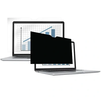 Abbildung von Fellowes Blickschutzfilter für MacBook Pro 16 Zoll / 40,64 cm (2016 2019), Blackout Privacy Filter, Bildschirmfilter, ultraflach, Touchscreen, reduziert Blendung, 353mm (B) x 228mm (H)