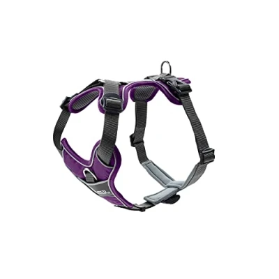Abbildung von HUNTER DIVO Hundegeschirr, L, 72 100 cm, violett/grau