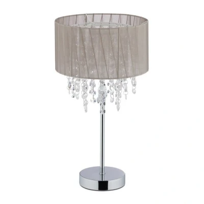 Abbildung von relaxdays Tischleuchte Tischlampe Organza Kristall XL