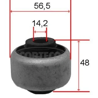 Abbildung von CORTECO 80001541 Querlenkerlager PEUGEOT: 207 Schrägheck, CC