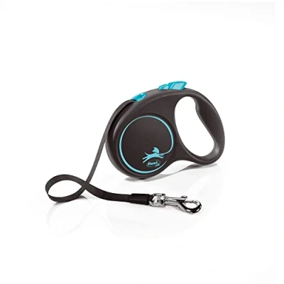 Abbildung von flexi Rollleine BLACK DESIGN Gurt blau