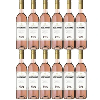 Abbildung von Réserve du Cochonnet Rosé Pays d&#039; Oc Rosewein veganer Wein trocken IGP Frankreich I Versanel Paket (12 Flaschen)