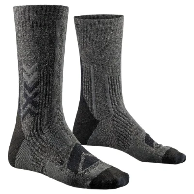 Abbildung von X Socks Hike Perform Merino Crew Wandersocke Schwarz Mann Grösse 39 41