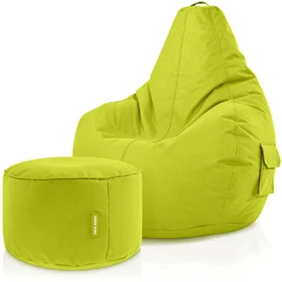 Abbildung von Green Bean Sitzsack Cozy + Stay, Set mit Sitzhocker, Sitzkissen, Relax Sessel
