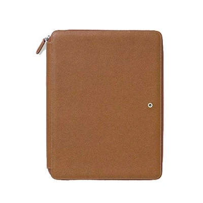 Abbildung von Graf von Faber Castell 118948 Schreibmappe DIN A4 Epsom Cognac, mit Tablet Fach und Notizbuch