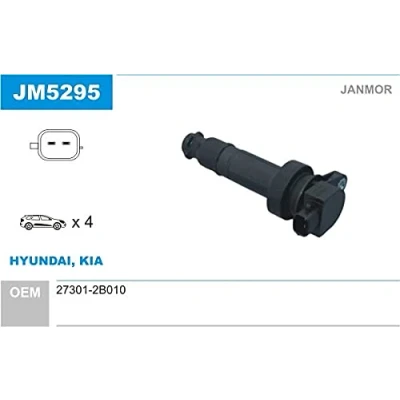 Abbildung von JANMOR JM5295 Zündspule HYUNDAI: i30 I Schrägheck, i20 Kombi, KIA: Soul I, Pro cee‘d Schrägheck