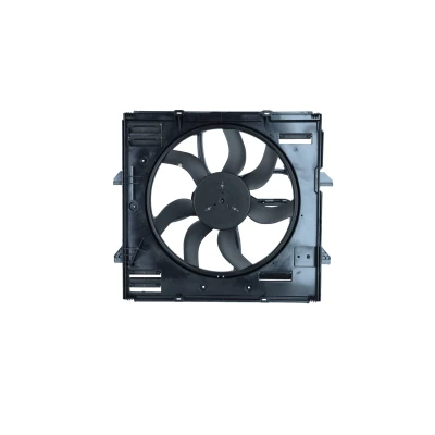 Abbildung von NRF 47921 Lüfter 495 12 600 mit Kühlerlüfterrahmen (Zarge), bürstenloser Motor VOLKSWAGEN: Amarok Pickup