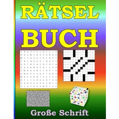 Abbildung von Rätselheft Große Schrift Senioren: Labyrinthe, Wortsuchrätsel, Sudoku und Kreuzworträtsel in großer