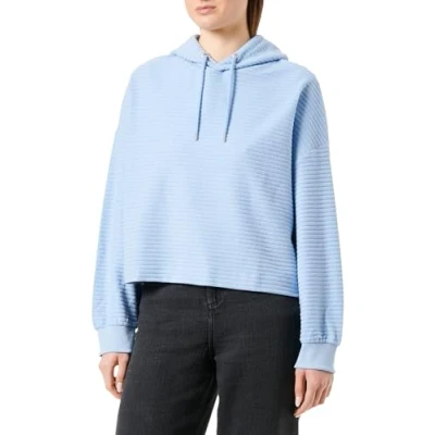 Abbildung von QS by s.Oliver MIT Struktur Strickpullover, Damen, Größe: Small, Himmelblau