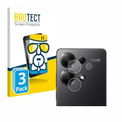 Abbildung von BROTECT Schutzglas für Xiaomi Redmi Note 13 Pro 4G (NUR Kameraschutz) (3 Stück) Schutzfolie Panzer Folie Glas [Extrem Kratzfest 9H,