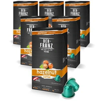 Abbildung von Nespresso kompatible Kaffee Kapseln, 6 x 10 Haselnuss Aroma