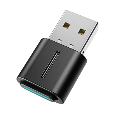 Abbildung von USB Bluetooth Audio Adapter für den Anschluss von Kopfhörern an PS5, PS4, Switch, PC. aptX Low Latency Wireless Dongle Unterstützung, Keine Treiberinstallation erforderlich