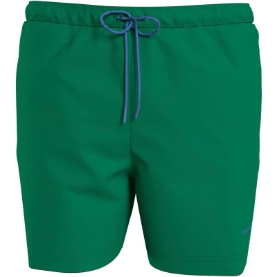Abbildung von Tommy Jeans Linear LOGO Medium Drawstring Badeshorts, Herren, Größe: Large, Cape verde