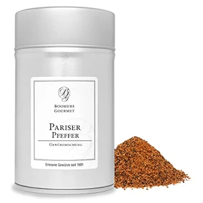 Abbildung von Boomers Gourmet Pariser Pfeffer Gewürzmischung Gewürzdose 11,5 cm 100 g
