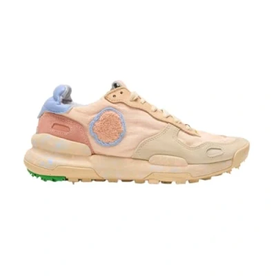 Abbildung von Satorisan Chacrona Linen Casual Sneaker Damen Vintage Leder und Leinen Sportschuhe Farbe Creamy Peach Größe 41