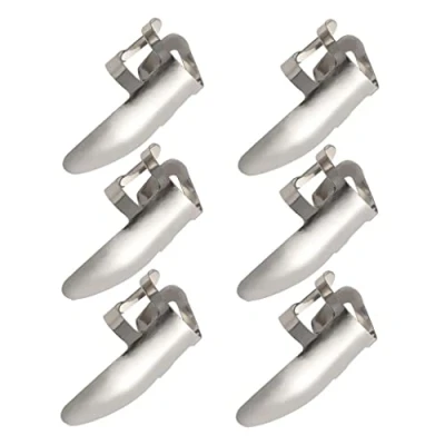 Abbildung von Sharplace Set Gitarre Fingerpicks Fingerplektren Daumenpick, 31mm, aus