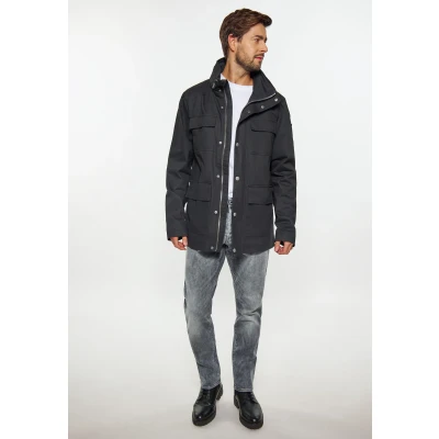 Abbildung von DREIMASTER Vintage Herren Feldjacke M / Schwarz 100% Baumwolle