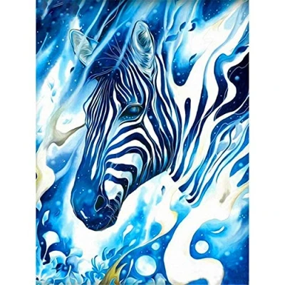 Abbildung von Puzzle 1000 Teile Jigsaw für Erwachsene Buntes Erwachsene, Motiv: Blaues Pferd, Puzzle, Teile, Puzzel,1000 30x20 Zoll (75 x 50cm)