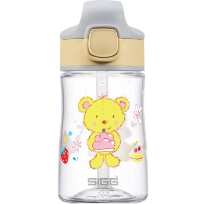 Abbildung von SIGG Miracle Kinder Trinkflasche (0.35 L), Kinderflasche mit auslaufsicherem Deckel, einhändig bedienbare Strohhalm