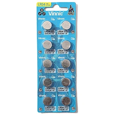 Abbildung von Vinnic AG10 L1131 189 V10GA RW89 D189 Alkaline Batterien für Uhren, Taschenrechner, Spielzeug, Lasers, Thermometer und andere elektronische Gegenstände, 10 Stück