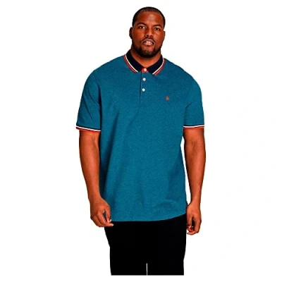 Abbildung von Jack &amp; Jones Poloshirt + Fit Polo Shirt JJEPAULOS Sommer Hemd Pique (1 tlg) 3615 in Blau