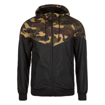 Abbildung von Urban Classics Graphic Printed Leichte Jacke, Herren, Größe: Small, Black/ green