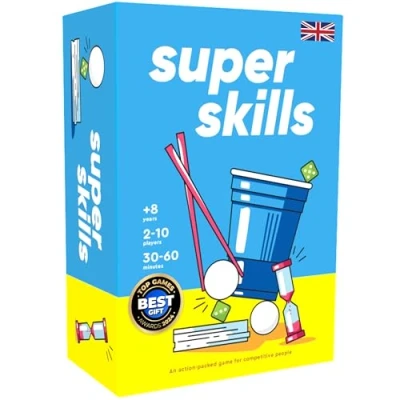 Abbildung von The World Game Super Skills Englisch Das lustige Gesellschaftsspiel für Kinder, Jugendliche &amp; Erwachsene Partyspiele mit vielfältigen Herausforderungen Jungen Mädchen Brettspiel