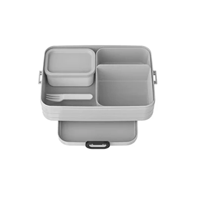Abbildung von Mepal Lunchbox Bento Large Take A Brotdose, Cool Grey Grau1500 ml, Polypropylen, (inklusive zwei verschiedener Einsätze), Limited Edition