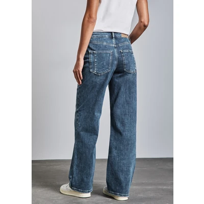 Abbildung von Street One WIDE LEG Flared Jeans, Damen, Größe: 30x30, Mid blue random