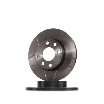 Abbildung von BREMBO MAX LINE 08.4475.75 Bremsscheibe 236 12,5 4 voll, geschlitzt beschichtet mit Schrauben OPEL: Kadett E CC, Corsa A Astra F Limousine