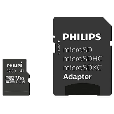Abbildung von Philips Micro SDHC Karte 32GB Speicherkarte UHS I U1 Class 10