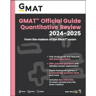 Abbildung von GMAT Official Guide Quantitative Review 2024 2025: From the Makers of Exam; Only Study that Features Real Exam Questions; 200+ Practice ... Exclusive Tips and Tricks for Success