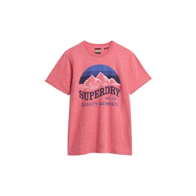 Abbildung von Superdry Classic Great Tshirt print, Herren, Größe: XL, Monroe red grit