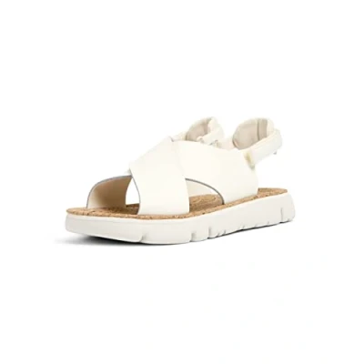 Abbildung von Camper Oruga Riemensandalette, Damen, Größe: 39, Weiß Schuhe