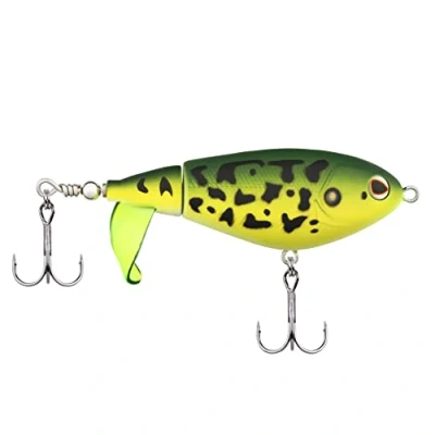 Abbildung von Berkley Choppo Topwater Angelköder einfach zu verwendender Prop Köder für Barsche und Raubfische, erzeugt maximale Oberflächenstörung Geräusche 7,5cm / MF Frosch