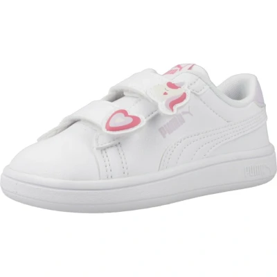 Abbildung von Puma Smash Lauflernschuh für Kinder, Größe: 22, White/magic rose/lilac frost Schuhe