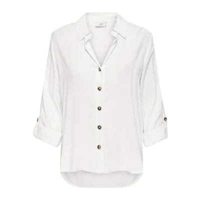 Abbildung von JDY Jdylaurel LIFE Hemdbluse, Damen, Größe: Small, White