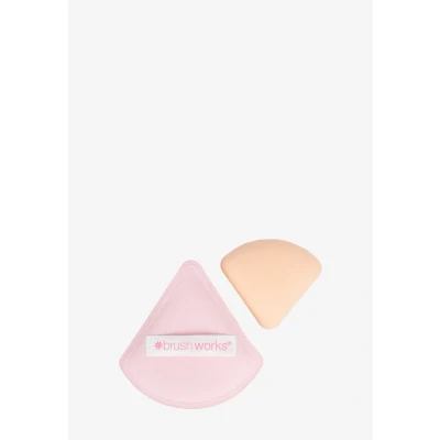 Abbildung von Brushworks Triangular Pillow PUFF DUO Makeupaccessoires, Damen, Größe: One Size, Pink