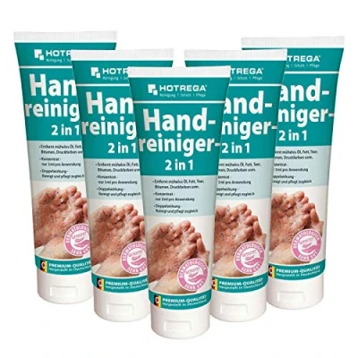 Abbildung von HOTREGA Handreiniger, Handwaschpaste, Handseife 2in1 250 ml Tube Hand Reinigung + Pflege, Mengen:5