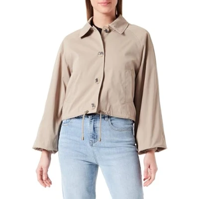 Abbildung von ONLY Flyaway Kragen BALLONÄRMEL Leichte Jacke, Damen, Größe: Small, Covert green