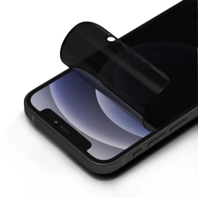Abbildung von RhinoShield Impact Screen Pro Privacy Bildschirmschutz kompatibel mit [iPhone 12 mini] Überlegener Aufprallschutz, kratzfest, Blaulichtfilter, inkl. Ausrichtungsrahmen