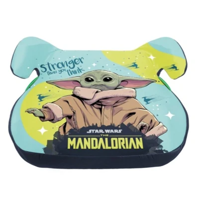 Abbildung von Seven Polska Kindersitzerhöhung Kinder Auto: &quot;MANDALORIAN&quot;, stronger than you think, EC Norm R129