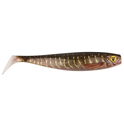 Abbildung von Fox Rage Pro Shad Natural Classics II Gummifisch zum Spinnangeln auf Hechte &amp; Zander, Gummiköder, Gummishad, Hechtköder, Gummijig, Länge:10cm, Farbe:super Pike