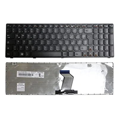 Abbildung von Zahara Deutsche DE Tastatur, austauschbare Tastatur schwarz ohne Hintergrundbeleuchtung für Lenovo IdeaPad G580 G580A G585 G585A Z580 V580Series 25201829 PK130N23A19