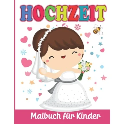 Abbildung von Hochzeit Malbuch für Kinder: Malvorlagen Jungen und Mädchen