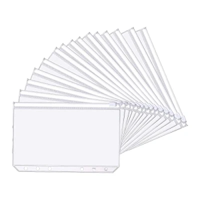 Abbildung von Oderra A6 Binder Taschen, 15Stück Budget Planner Geldumschläge 6 Löcher für Postkarte Dateien Rechnungsmappe Karten Foto