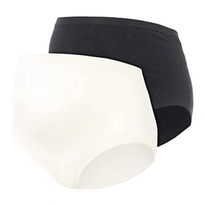 Abbildung von Mamalicious Umstands 2ER PACK ÜBERBAUCH Mlheal Slip, Damen, Größe: L/XL, Schwarz weiß