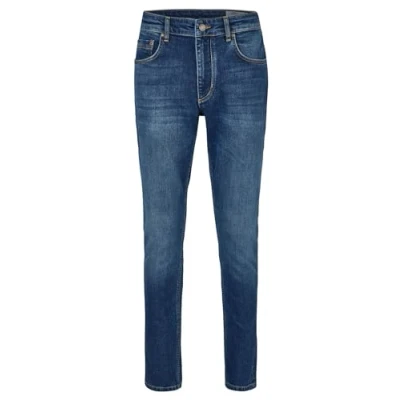 Abbildung von HECHTER PARIS 5 Pocket Jeans mit Knopfloch in Kontrastfarbe