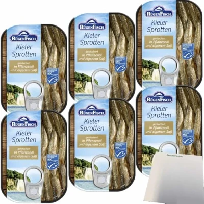 Abbildung von usy Bundle für Rügenfisch Kieler Sprotten 6er Pack (6x106g Dose) + Block